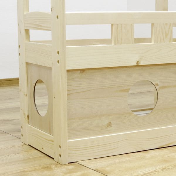 北欧パイン材を使用した小屋付き5段ペットベッド | キャットタワー 猫 猫用 ペット用ベッド ネコ キャットベッド ペット用品 ペットベッド ナチュラル デザイン 北欧 パイン材 木製 すのこ式 お