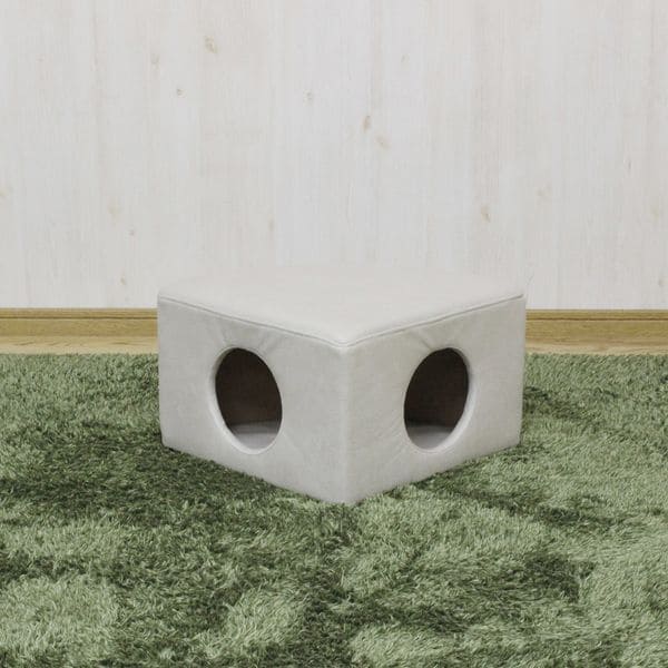 大人が座っても大丈夫 ねこちゃんのトンネル秘密基地 | キャットトンネル 猫 かわいい トンネル ペット用品 傷に強い ペットスツール 2個セット 撥水 ペット おしゃれ ねこ 猫用 秘密基地 ペット