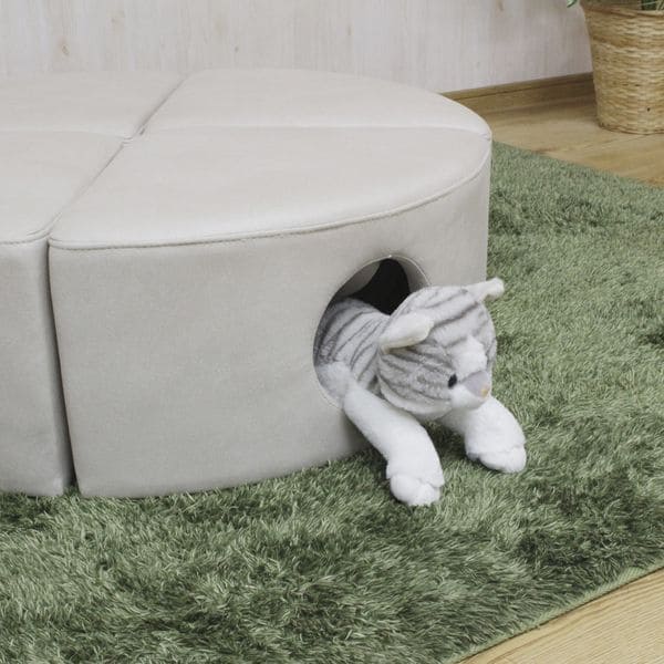 大人が座っても大丈夫 ねこちゃんのトンネル秘密基地 | キャットトンネル 猫 かわいい トンネル ペット用品 傷に強い ペットスツール 2個セット 撥水 ペット おしゃれ ねこ 猫用 秘密基地 ペット