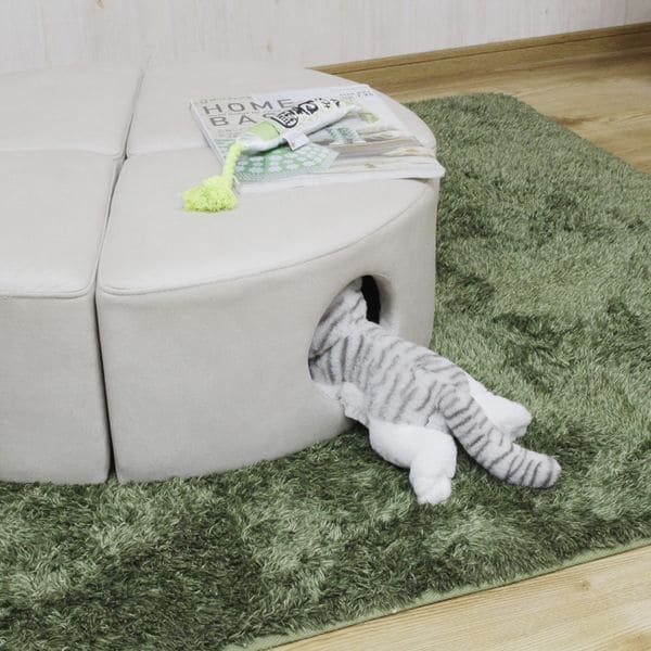 大人が座っても大丈夫 ねこちゃんのトンネル秘密基地 | キャットトンネル 猫 かわいい トンネル ペット用品 傷に強い ペットスツール 2個セット 撥水 ペット おしゃれ ねこ 猫用 秘密基地 ペット