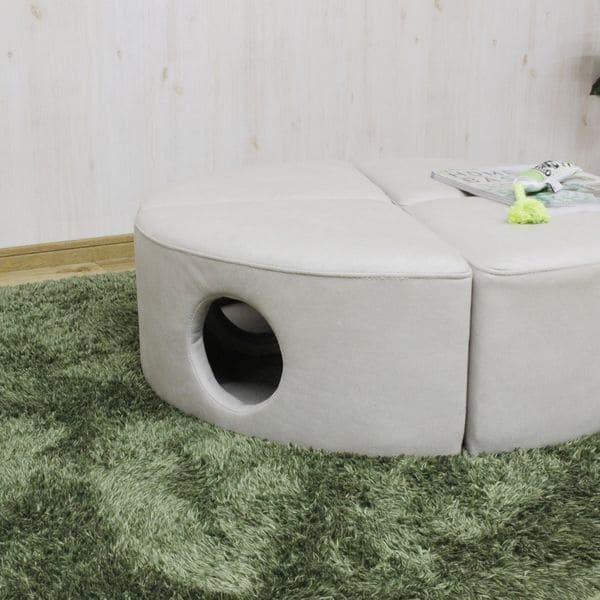大人が座っても大丈夫 ねこちゃんのトンネル秘密基地 | キャットトンネル 猫 かわいい トンネル ペット用品 傷に強い ペットスツール 2個セット 撥水 ペット おしゃれ ねこ 猫用 秘密基地 ペット