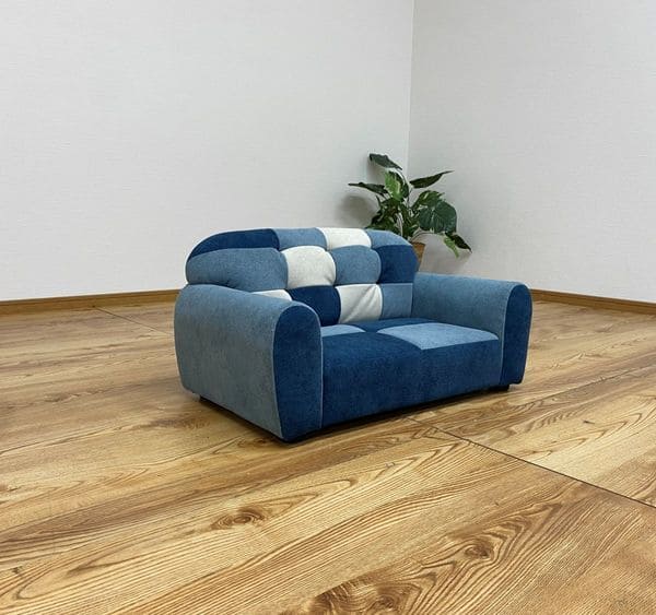 ペットソファー | パッチワークソファ ペット用ソファー ペット用品 シンプル かわいい ブルー系 可愛い 撥水加工 ひっかき傷に強い 特殊生地 ペットソファ パッチワーク おしゃれ 引っ掻き傷に