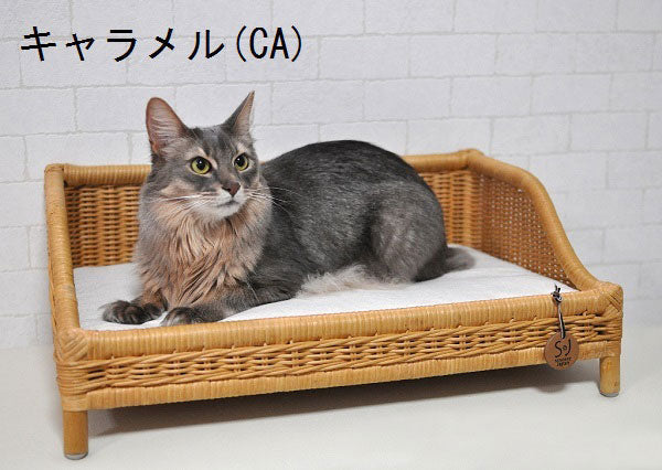 ペット用ラタンソファーベッド | ペット用 ソファー 籐 ラタン ベッド ネコ 犬 猫 ペット ペットソファー おしゃれ ハンドメイド 天然素材ベッド 犬用ベッド 猫用ベッド ペットベッド 猫ベッド 犬ベッド ペット用ソファ 北欧