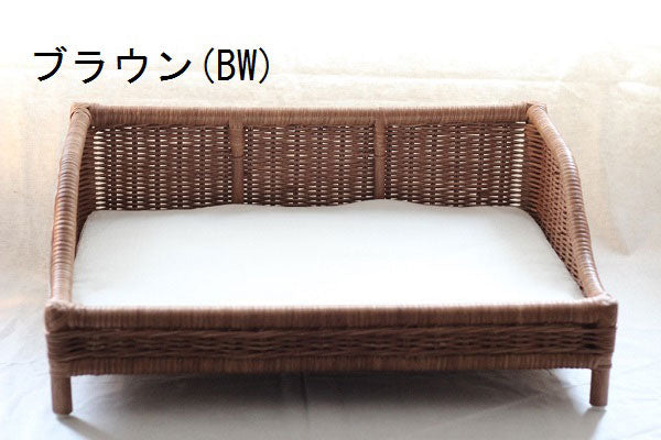 ペット用ラタンソファーベッド | ペット用 ソファー 籐 ラタン ベッド ネコ 犬 猫 ペット ペットソファー おしゃれ ハンドメイド 天然素材ベッド 犬用ベッド 猫用ベッド ペットベッド 猫ベッド 犬ベッド ペット用ソファ 北欧