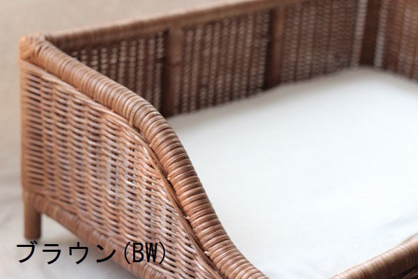ペット用ラタンソファーベッド | ペット用 ソファー 籐 ラタン ベッド ネコ 犬 猫 ペット ペットソファー おしゃれ ハンドメイド 天然素材ベッド 犬用ベッド 猫用ベッド ペットベッド 猫ベッド 犬ベッド ペット用ソファ 北欧