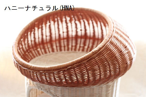 ペット用ラタンマッシュルームベッド | オールハンドメイド 天然素材ベッド キャットベッド キャット キャットハウス 籐 トウ ラタン ベッド ネコ 小型クッション おしゃれ かわいい
