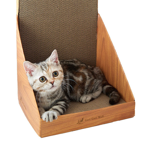 スタンディング・ミニタイプ 猫用 爪とぎ ダンボール | 猫 ネコ 猫用 爪 ツメ つめ つめとぎ 爪とぎ ひっかく ガリガリ インテリア ナチュラル ベージュ ブラウン 猫用品 猫 爪研ぎ
