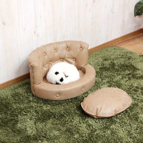 ペットソファ ミニサイズ | 猫 ベッド 犬 ベッド ペットベッド 小型犬 オールシーズン ソファー コンパクト 北欧 猫ベッド 犬ベッド ねこ いぬ 家具 ペット用家具 おしゃれ ピンク ベージュ