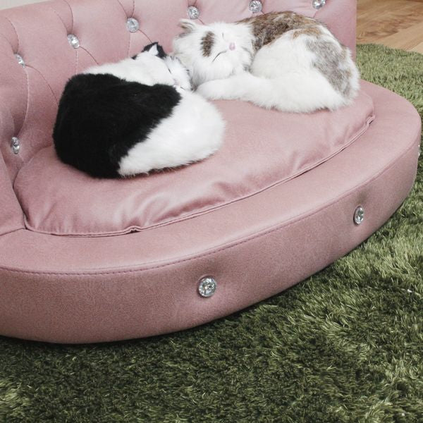 ペットソファ | 猫 ベッド 犬 ベッド ペットベッド 小型犬 オールシーズン ソファー 猫ベッド 犬ベッド ねこ いぬ 家具 ペット用家具 おしゃれ 引っかきキズに強い 撥水加工 ピンク 座面はカバーリング式で手洗い可能 お手入れ簡単 かわいい オシャレ インテリア 模様替え