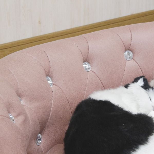 ペットソファ | 猫 ベッド 犬 ベッド ペットベッド 小型犬 オールシーズン ソファー 猫ベッド 犬ベッド ねこ いぬ 家具 ペット用家具 おしゃれ 引っかきキズに強い 撥水加工 ピンク 座面はカバーリング式で手洗い可能 お手入れ簡単 かわいい オシャレ インテリア 模様替え