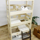 北欧パイン材を使用した小屋付き５段ペットベッド | キャットタワー 猫 猫用 ペット用ベッド ネコ キャットベッド ペット用品 ペットベッド ナチュラル デザイン 北欧 パイン材 木製 すのこ式 お