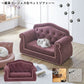 ペットソファー | ペットソファー ペット 猫 犬 姫系 ペットベッド ペット用ソファ ペット家具 撥水加工 傷に強い ねこ いぬ お手入れ簡単 高級感 撥水 ファブリック キズに強い ゴージャス  姫