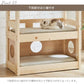 北欧パイン材を使用した小屋付き５段ペットベッド | キャットタワー 猫 猫用 ペット用ベッド ネコ キャットベッド ペット用品 ペットベッド ナチュラル デザイン 北欧 パイン材 木製 すのこ式 お
